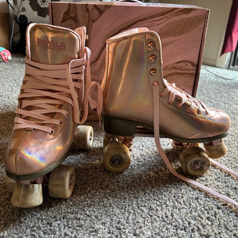 Impala Holographic Pink Roller Skates